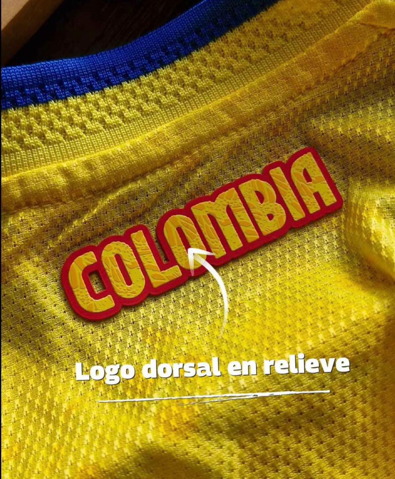 CAMISETA COLOMBIA ENCAUCHETADA IMPORTADA