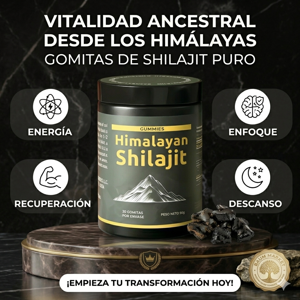 RECUPERA TU VITALIDAD TOTAL CON EL PODER DEL SHILAJIT