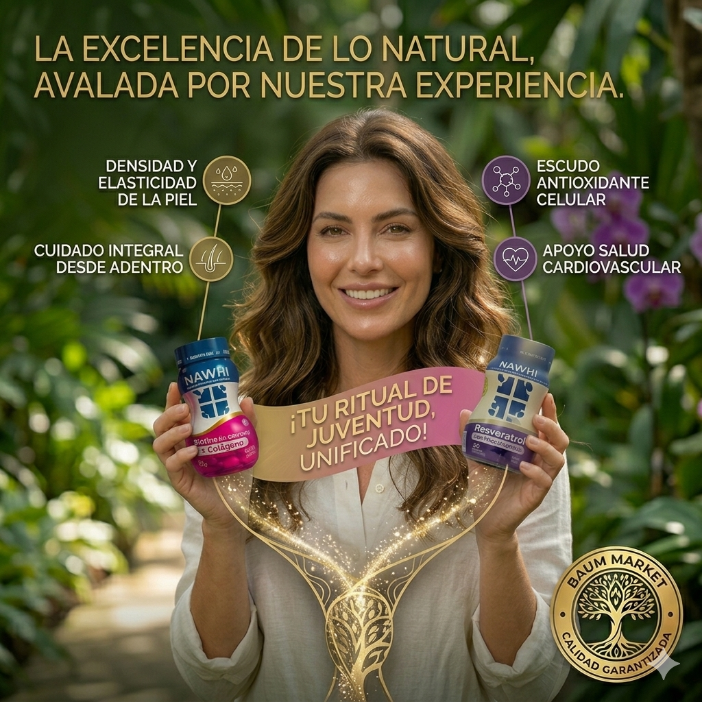 COMBO RITUAL DE JUVENTUD: RESVERATROL + COLÁGENO        🔥 -30% HOY