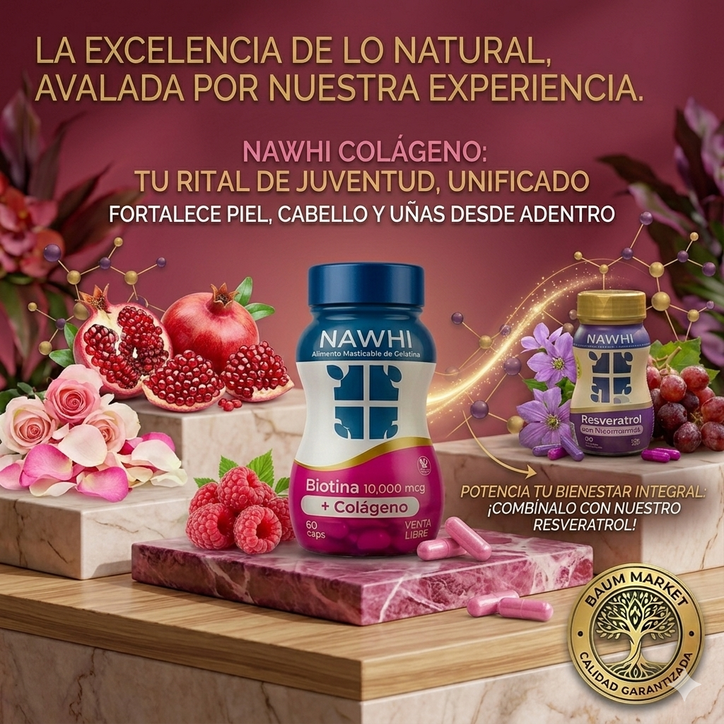 Colágeno Premium + Biotina Nawhi