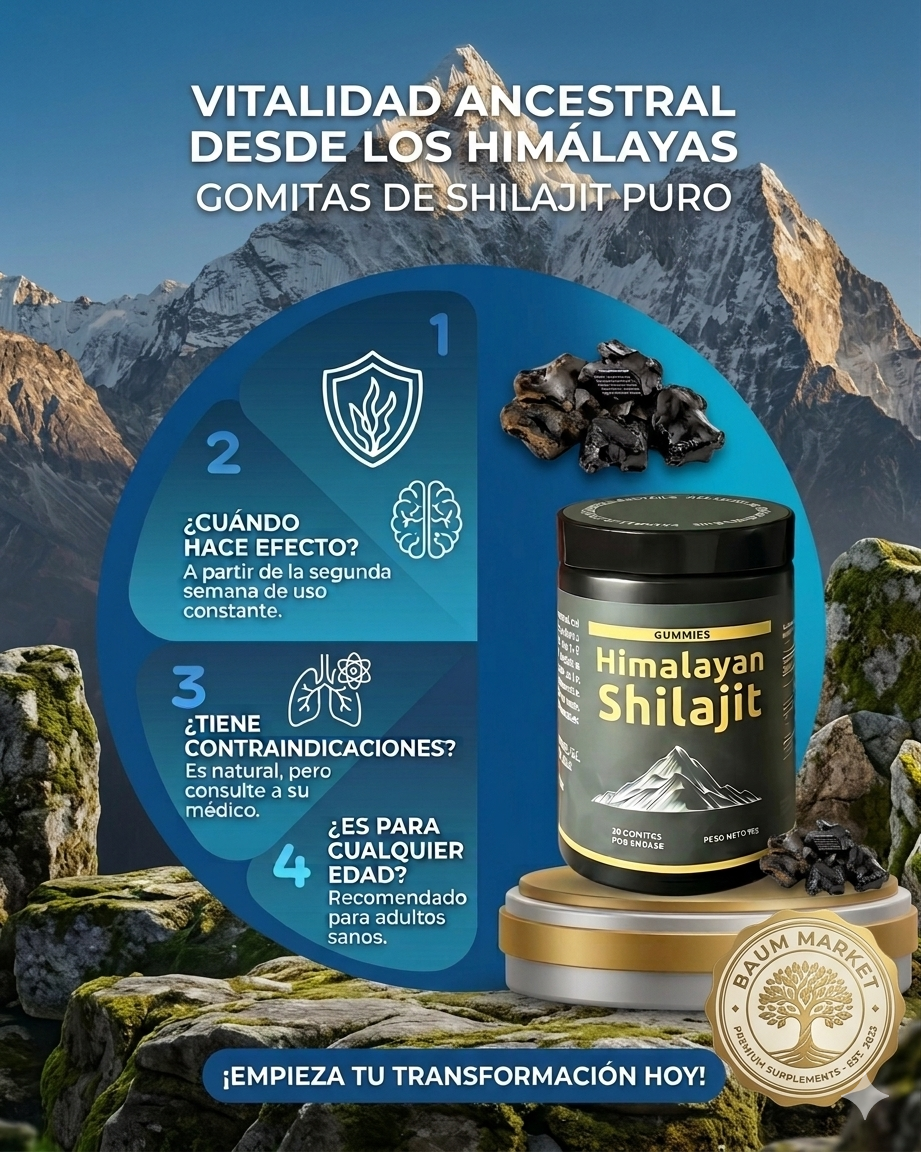RECUPERA TU VITALIDAD TOTAL CON EL PODER DEL SHILAJIT