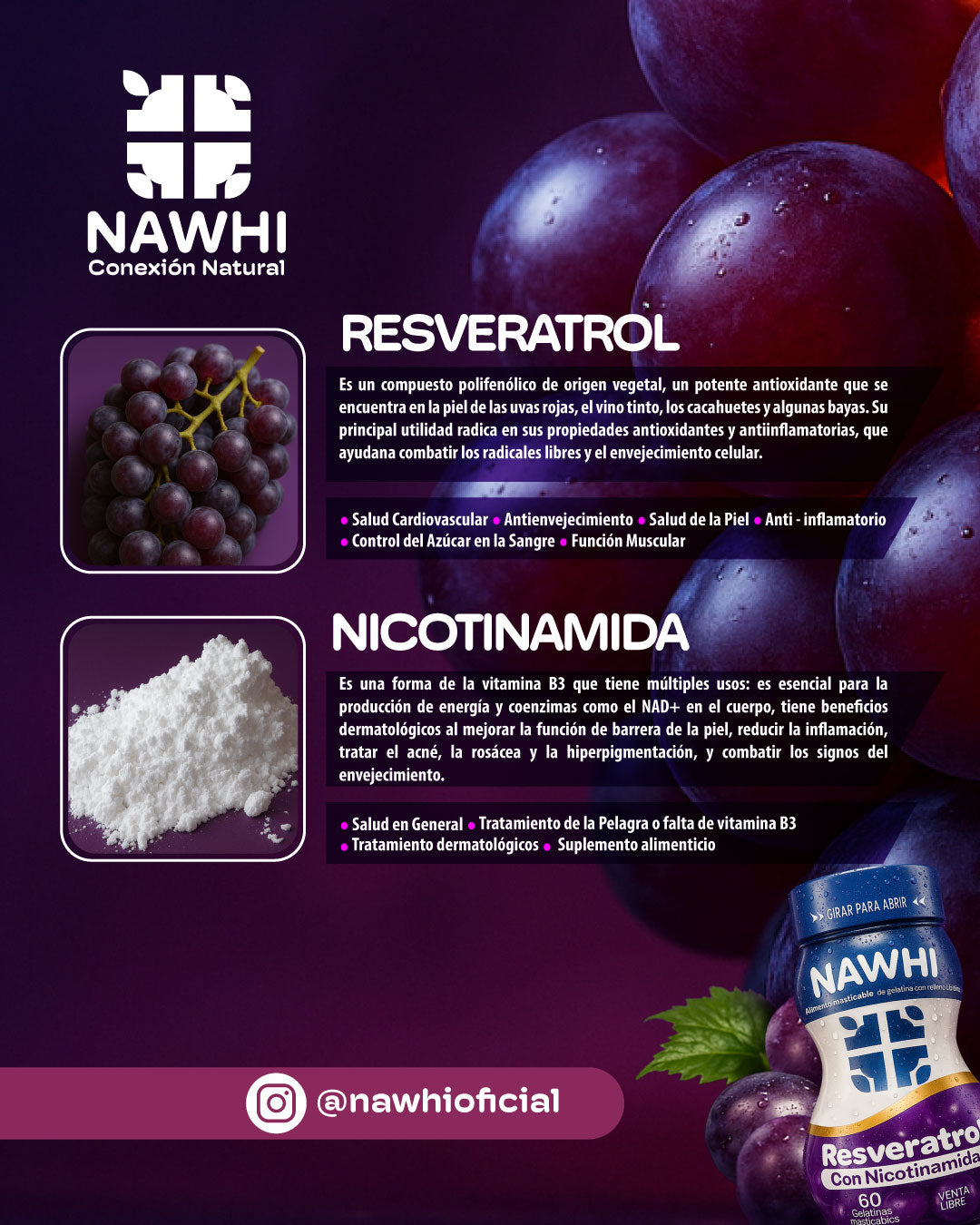 COMBO VITALIDAD TOTAL: RESVERATROL + ASHWAGANDHA